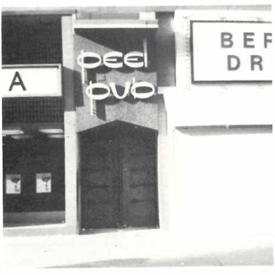 Façade du Peel Pub. Source : Ciao!, numéro de juin 1973. Collection des Archives gaies du Québec.